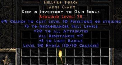 Necromancer Hellfire 17-19 res 20 stats - West Non-Ladder