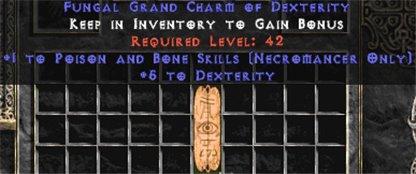 Necromancer Poison & Bone Skills w/ 3-5 Dex GC - West Non-Ladder