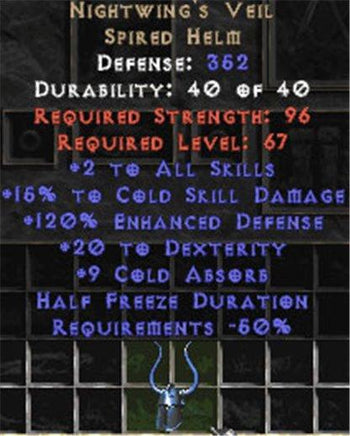 Nightwing's Veil - 15% CD & 20 Dex - West Non-Ladder