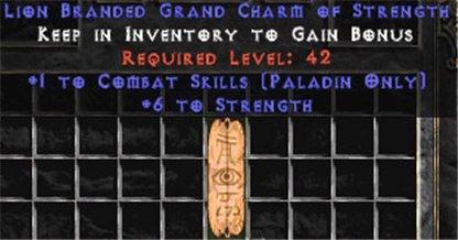 Paladin Combat Skills w/ 6 Str GC - West Non-Ladder