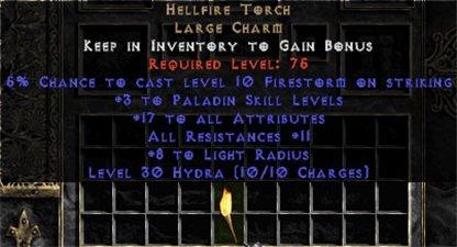 Paladin Hellfire 10-16 Resist All/17-19 Stats - West Non-Ladder
