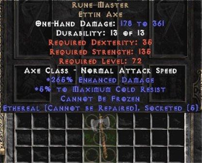 Rune Master - Ethereal - West Non-Ladder