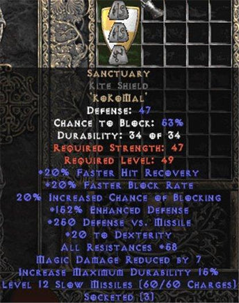 Sanctuary Kite Shield - 50-59 Res - West Non-Ladder