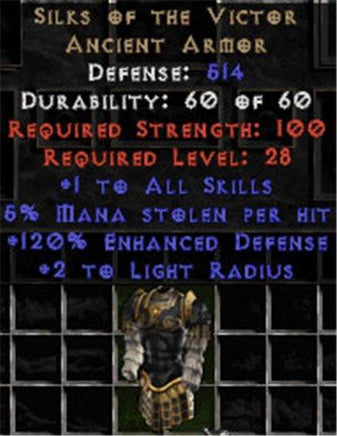 Silks of the Victor - 514 Def, +120% ED - Perfect - West Non-Ladder
