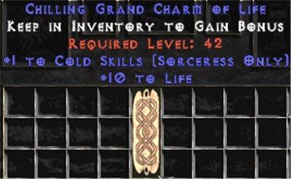 Sorceress Cold Skills w/ 10-20 Life GC - West Non-Ladder