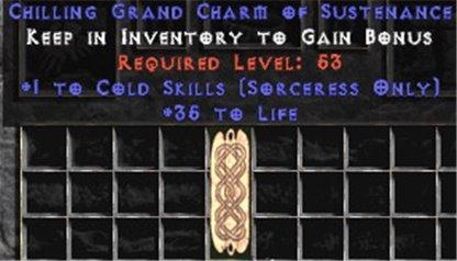 Sorceress Cold Skills w/ 35 Life GC - West Non-Ladder