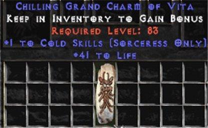 Sorceress Cold Skills w/ 41-44 Life GC - West Non-Ladder