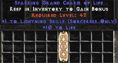 Sorceress Lightning Skills w/ 10-20 Life GC - West Non-Ladder