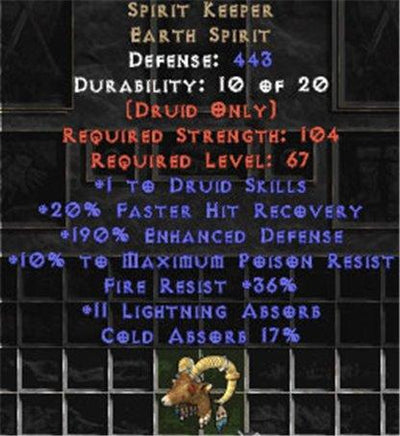Spirit Keeper +1 skills - West Non-Ladder
