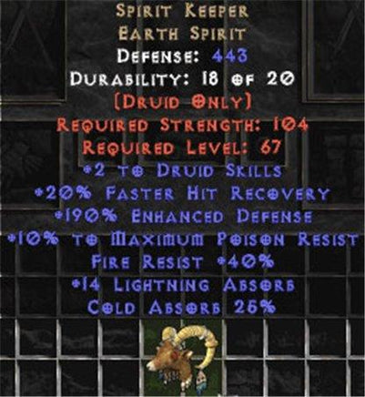 Spirit Keeper - 2 Skills & 25% Cold Absorb - West Non-Ladder