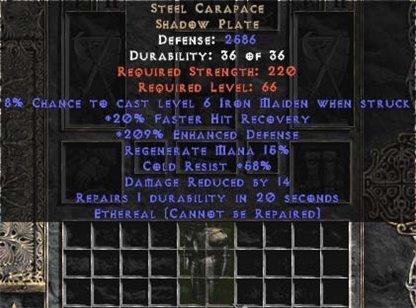 Steel Carapace - Ethereal - West Non-Ladder