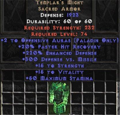 Templar's Might - 2 OA & 220% ED - West Non-Ladder