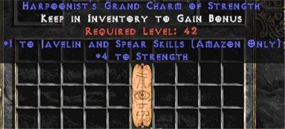 Amazon Javelin & Spear Skills w/ 3-5 Str GC - West Non-Ladder