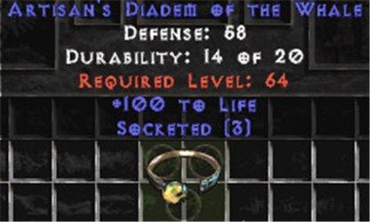 Artisan's Tiara/Diadem of the Whale - 100 Life - Europe HC Ladder