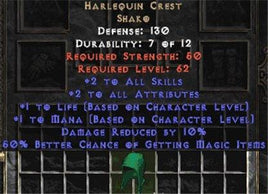 Harlequin Crest Shako - 130-140 Defense - West Ladder