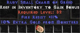 11 Resist Fire w/ 10% Gold Find SC - Europe Non-Ladder