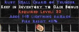 11 Resist Fire w/ 1-18 Lightning Damage SC - Europe Non-Ladder