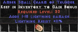 11 Resist Lightning w/ 1-18 Lightning Damage SC - West Non-Ladder
