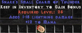 12 Mana w/ 1-18 Lightning Damage SC - West Non-Ladder