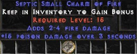 15 Poison Damage w/ 2-4 Fire Damage SC - Europe Non-Ladder