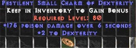 175 Poison Damage w/ 2 Dex SC - Perfect - Europe Non-Ladder