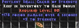 175 Poison Damage w/ 2 Str SC - Perfect - East Non-Ladder
