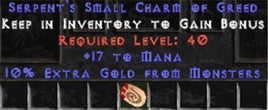 17 Mana w/ 10% Gold Find SC - Perfect - Europe Non-Ladder
