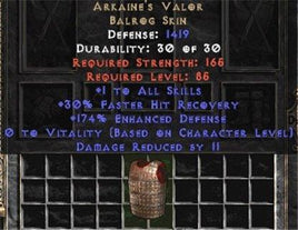 Arkaine's Valor +1 All Skills - Europe Non-Ladder