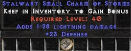 20-26 Defense w/ 1-28 Lightning Damage SC - East Non-Ladder