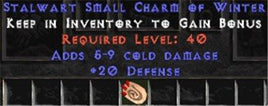 20-26 Defense w/ 5-9 Cold Damage SC - East Non-Ladder