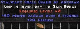 20-26 Defense w/ 50 Poison Damage SC - East Non-Ladder