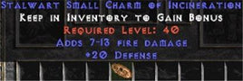 20-26 Defense w/ 7-13 Fire Damage SC - East Non-Ladder