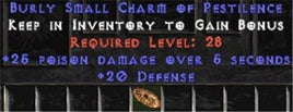 20 Defense w/ 25 Poison Damage SC - Europe Non-Ladder
