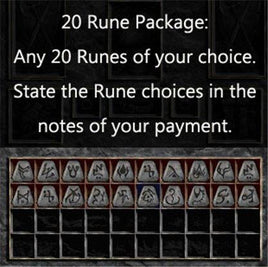 3. Multiple Rune Package 20 x Any Runes - West Non-Ladder