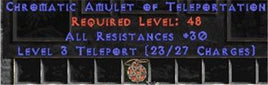 30 Resist All & Teleport - Europe Non-Ladder