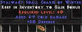 30 Defense w/ 5-9 Cold Damage SC - Perfect - West Non-Ladder
