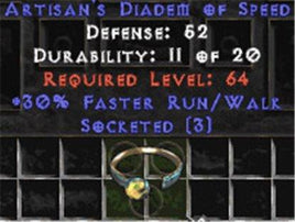 Artisan's Tiara/Diadem of Speed - 3 socket / 30 FRW - Europe Non-Ladder