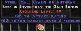 33-35 Attack Rating w/ 50 Poison Damage SC - West Non-Ladder
