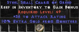36 Attack Rating w/ 10% Gold Find SC - Perfect - West Non-Ladder