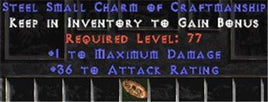 36 Attack Rating w/ 1 Max Damage SC - Perfect - West Non-Ladder