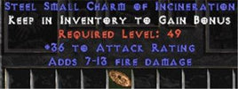 36 Attack Rating w/ 7-13 Fire Damage SC - Perfect - Europe Non-Ladder