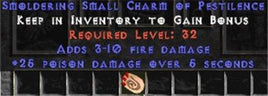 3-10 Fire Damage w/ 25 Poison Damage SC - East HC Ladder