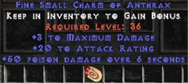 3 Max Damage w/ 20 AR & 50 Poison Damage SC - Perfect - Europe Non-Ladder