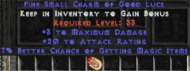 3 Max Damage w/ 20 AR & 7% MF SC - Perfect - Europe Non-Ladder