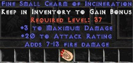 3 Max Damage w/ 20 AR & 7-13 Fire Damage SC - Perfect - Europe Non-Ladder