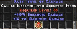40 ED / 15 Max Damage Jewel - West Non-Ladder