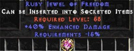 40% ED / -15% Requirements Jewel - West Non-Ladder