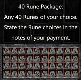 4. Multiple Rune Package 40 x Any Runes - West Non-Ladder