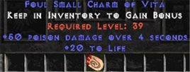 50 Poison Damage w/ 20 Life SC - East HC Ladder