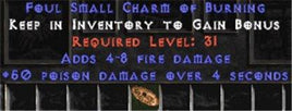 50 Poison Damage w/ 4-8 Fire Damage SC - West Ladder
